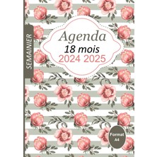 Kazan Hobi Agenda 18 Mois: Semainier Une Semaine Sur Deux Pages, 18 Mois De Juin À Décembre, Grand Format Pratique A4 (French Edition)