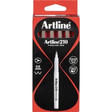 Kazan Hobi Artline 210N Keçe Uçlu Yazı Kalemi Uç:0,6mm Kırmızı