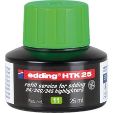 Kazan Hobi Edding HTK25 Fosforlu Kalem Yedek Mürekkep Açık Yeşil