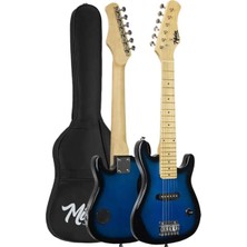 Kazan Hobi Midex CEG-30BL 4-6 Yaş Çocuklar Için Amfili Full 1/4 30 Inç Elektro Gitar Seti Blue Black