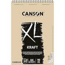 Kazan Hobi Canson Spp Canxl Kraft 60S A4 90G Brun Kraft Blok