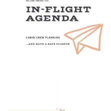 Kazan Hobi Independently Published In-Flight Agenda