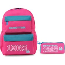 Kazan Hobi United Colors Of Benetton Unıted Colors Of Benetton Kız Çocuk Okul Çanta Seti 1300204,FUŞYA-TURKUAZ Tek Ebat