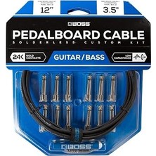 Kazan Hobi Boss Bck-12 Pedalboard Kablo Kiti - 12 Metre Kablo, 12 Konektör