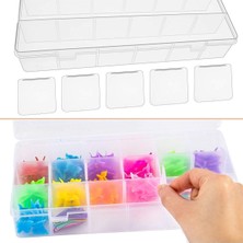 Kazan Hobi 15 Bölmeli Ayarlanabilir Organizer Plastik Kutu 3 Lü Set
