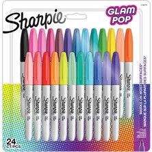 Kazan Hobi Sharpıe Fine Glam Pop Permanent Markör 24LÜ Bls
