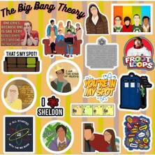 Kazan Hobi The Big Bang Theory Sticker Seti | Laptop Notebook Telefon Etiket