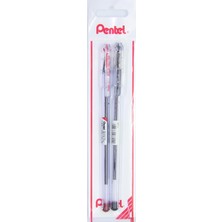 Kazan Hobi Pentel 0.7 mm Yağ Bazlı Roller Kalem Siyah-Kırmızı