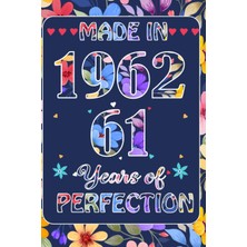 Kazan Hobi Made In 1962, 61 St Year Of Perfection: 61 St January Birthday Gifts For Women | Motivational Quotes | Happy Birthday | January Birthdays| ... Book| Personalized Birthday Gifts For Lovers