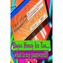 Kazan Hobi Independently Published Sugar Honey Ice Tea… What Is My Password!?: Organizer, Log Book & Notebook For Passwords
