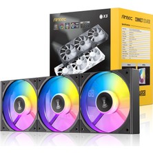 Antec C120 Argb 120MM 1500 Rpm Pwm Siyah Kasa Fanı 3`lü Paket