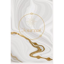 Kazan Hobi Modern Marble & Gold Journal