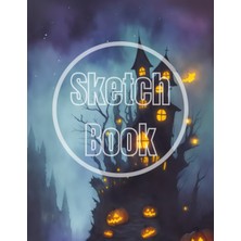 Kazan Hobi Sketch Book Halloween Scary Night V.3: Premium Halloween Scary Night Design Cover Page Sketchbook Blank Paper Pad 8.5" x 11" - 120 Pages Blank Paper ... Unlined Journal Soft Cover Sketchbooks