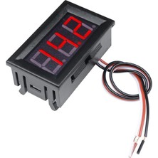 Kazan Hobi Sanec® 0.56 Inch Dc 0-30V Panel Tip Dijital Kırmızı Voltmetre 3 Kablo