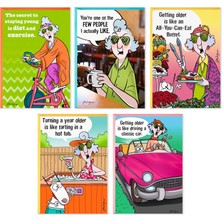 Kazan Hobi Hallmark Maxine Komik Doğum Günü Kartı Çeşitleri (Zarflı 5 Kart)