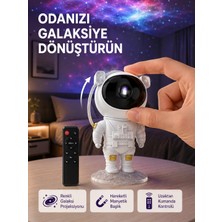Tekn Astronot Şekilli Galaxy Projeksiyon Lambası Nebula Efektli Dekoratif Lamba Tekn Najmaddin