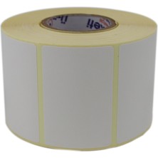Kazan Hobi Hazır Etiketler , Hazır Al Hızlı Al Kuşe Etiket 60MM x 40MM Ruloda 1000 Adet 40MM Kuka Çapında Baskısız Barkod Yazıcı Etiketi
