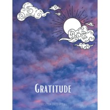 Kazan Hobi Independently Published Gratitude Journal - Coloring Book: Sunset Cloud Sleeping Cat Cover Large Print With 5 Minute Prompts And Coloring Pages Included