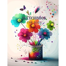 Kazan Hobi Sketchbook For Kids: Blank Large Notebook For Drawing, Colouring, Painting, Sketching And Doodling, 120 Pages, 8.5X11