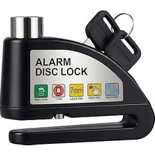 Kazan Hobi Babilden PC1505 Alarm Disk Kilidi Seti, Fren Kilidi, Hırsızlığa Karşı Su Geçirmez 110 Db 7 mm Pin 1,5 M Hatırlatma Kablosu Motosikletler Için Scooter Taşıma Çantası