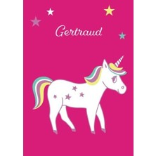 Kazan Hobi Gertraud: Einhorn Malbuch / Tagebuch / Notizbuch - Dın A4 - Blanko