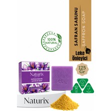 Naturix Natural Safran Çiçeği Sabun Leke Önleyici Onarıcı 100 Doğal Nem Ve Bakım Sabunu Saffron Soap 125 Gr