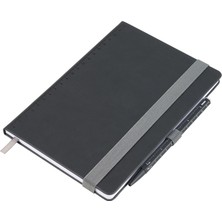 Kazan Hobi Troıka Original A5 Not Defteri, Tükenmez Kalem Dahil, Elastik Bant, Kalem Halkası, Kitap Ayracı, Toplantılar, Yapılacaklar, Günlük Için, Fsc Kağıt, Suni Deri, Metal, Siyah