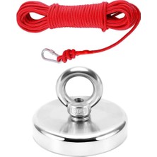Kazan Hobi Valkyrie 50 kg D48 Magnet Fishing 20M Halatlı Neodyum Pot Mıknatıs Seti