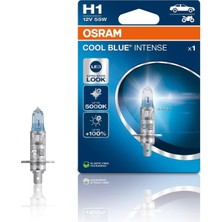 Kazan Hobi Osram Ampul 12V H1 55W Cool Blue Intense Serisi%20 Fazla Beyaz Işık Osr 64150CBN