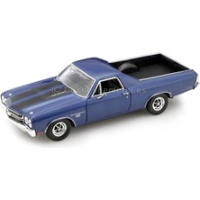 Kazan Hobi Motormax 1970 Chevy El Camino Ss 396 1/24 Lacivert Model Araba