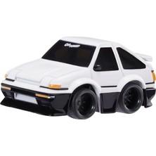 Kazan Hobi Mgae Cartuned Jdm Seri 1 1985-87 Sprinter Trueno Gt-Apex AE86, Siyah Beyaz, Diecast Metal Oyuncak Araba, Koleksiyon