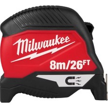 Kazan Hobi Milwaukee 4932464603 Manyetik Mezura, Kırmızı