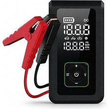 Kazan Hobi Orret Home 15200 Mah Şarjlı Hava Kompresörü Dijital Göstergeli Lastik Şişirme Pompası Powerbank Akü Takviye El Feneri Type-C Araç Bisiklet Top Havuz Deniz Ürünleri Için