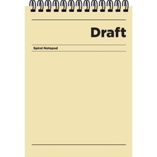 Kazan Hobi Keskin Color A4 Çizgili Bloknot Draft - Sarı