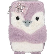 Kazan Hobi Depesche 13158 Princess Mimi Penguin - Leylak ve Krem Renginde Doldurulmuş 2 Bölmeli Kalem Kutusu, Penguen Motifli ve Pelüş Kürk, Renkli Kalemler, Cetvel, Makas ve Çok Daha Fazlası Içeren Kalem Kutusu