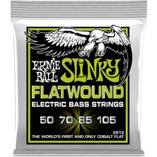 Kazan Hobi Ernie Ball Normal Slinky Flatwound Elektrik Bas Telleri, Ölçü 50-105