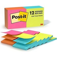 Kazan Hobi Pop-Up Refill, 4 Dönüşümlü Olarak Cape Renkler, 3 x 3, 100/PAD, 12 Pads/pack, 12 Pad Olarak Satılır