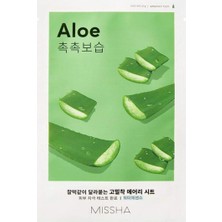 Kazan Hobi Mıssha Aloe Vera Özlü Esnek Görünüm Sunan Yoğun Nemlendirici Yaprak Maske
