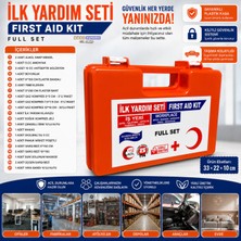SLC Marketim Full Set Ilk Yardım Çantası – Iş Yeri, Ofis, Fabrika, Araç ve Ev Için Acil Yardım Seti (1ADET)