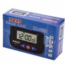 Kazan Hobi Nako Mini Saat - Dijital Masa Saati - Araç Saati Alarm Kronometre - Mini Kenko