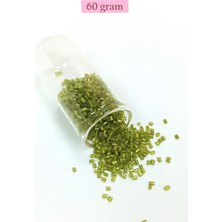 Teda Kesme Cam Boncuk 2mm - 60 Gram - Şeffaf Çimen Yeşili - BNC393 Teda Najmaddin