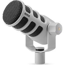Kazan Hobi Røde Podcasting, Akış ve Içerik Oluşturma Için Xlr ve USB Bağlantılı Podmic USB Dinamik Yayın Mikrofonu (Beyaz)