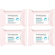 Kazan Hobi Diadermine Hydralist Makyaj Temizleme Mendili, 25'li x 4 Paket, 100 Yaprak