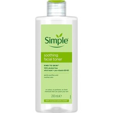 Kazan Hobi Simple Yatıştırıcı Yüz TONIĞI,%100 Alkol Içermeyen, Hassas Ciltler Için, 200ML