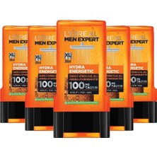 Kazan Hobi L’oréal Paris Men Expert 5'li Hydra Energetic Taurin Içeren Duş Jeli Seti (5 x 300 Ml)