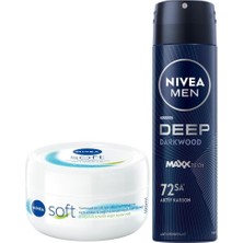 Kazan Hobi Nivea Deo Sprey Deep Erk 150ML + Nivea Soft 100ML