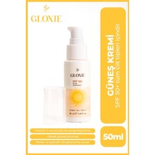 Kazan Hobi Spf 50+ Glow Sunscreen Tüm Cilt Tipleri Için Leke Karşıtı Aydınlatıcı ve Nemlendirici Güneş Krem 50 ml