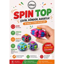 Vittuc Spin Ball Stres Topu Çelik Rulmanlı  A Kalite Basmalı Dönen Topa