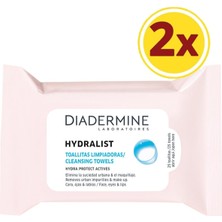 Kazan Hobi Diadermine Hydralist Yüz Temizleme Mendili, 25'li, 2 Adet