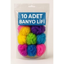Kazan Hobi 10 Adet Banyo Lifi Vücut Kesesi Top Lif